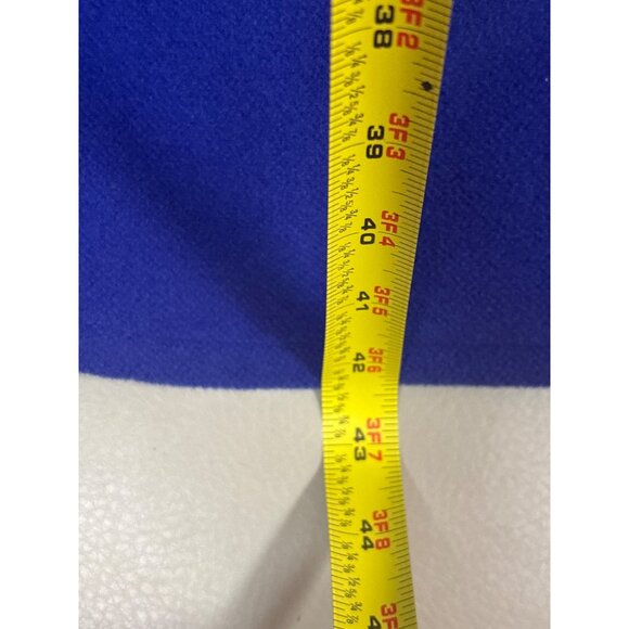 Vintage American Legend Blue Wool Cape Coat With Button Closure - Picture 4 of 10